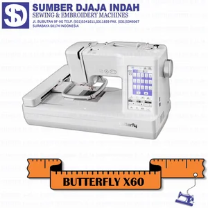 Mesin Bordir Komputer Portable Butterfly X60