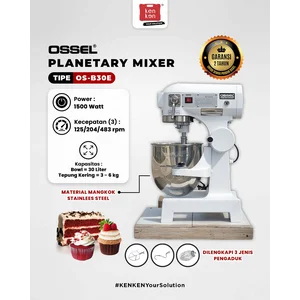 OSSEL Mixer Roti 30L Planetary Mixer 30L Mixer 30L