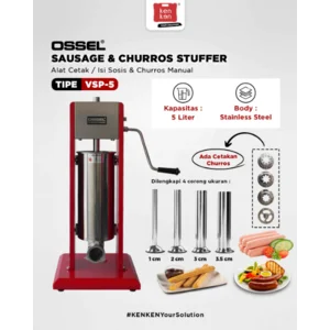 OSSEL Sausage Stuffer VSP-5 Sausage Filler Mesin Isi Sosis Pengisi Sosis Cetak Sosis