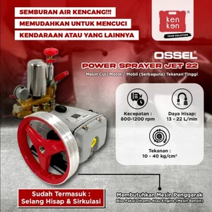 OSSEL Mesin Semprot Cuci Motor JET-22 Power Sprayer Steam JET22 OSSEL