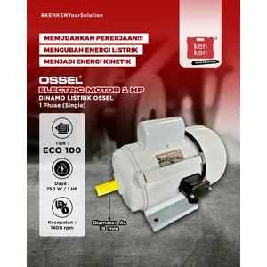 OSSEL Dinamo Listrik Elektrik Motor Electro Motor 1/2 HP 1/2HP 1 Phase