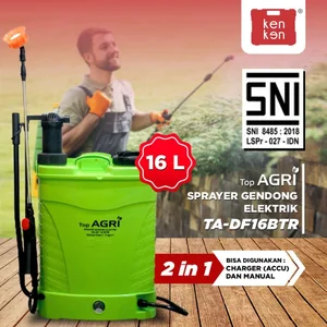 TOP AGRI Knapsack Electric Sprayer Double Semprot Hama SNI TA-DF16BTR