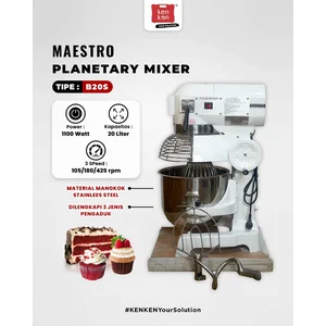 MAESTRO Planetary Mixer Stand Mixer 20 Liter B20S Cover MAESTRO