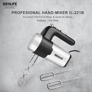 IDEALIFE Professional Hand Mixer IL-221B Mixer Tangan Multi Speed Turbo IDEALIFE