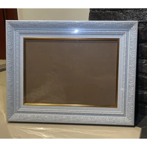Pigura / Double Frame / Custom / Ukuran A3 / Warna Putih