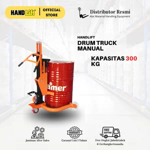 Hydraulic Drum Porter HAND LIFT 300kg - Lift Height 400mm