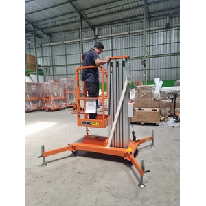 Tangga Hidrolik HAND LIFT - Tangga Hidrolik Aluminium Platform Work Single Mast