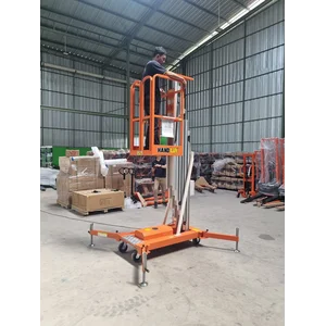 Tangga Hidrolik HAND LIFT - Tangga Hidrolik Aluminium Platform Work Single Mast