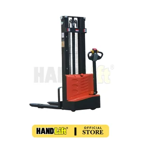 Electric Stacker Pedestrian Kapasitas 1500kg - Tinggi Anglkat 3.5 Meter - Merk Hand Lift - Bergaransi 1  Tahun
