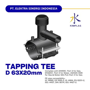 Sambungan Pipa HDPE Tapping Saddle dia. 63x20 mm Elektrofusi