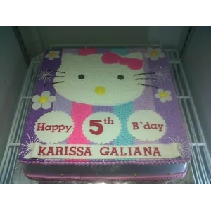 Kue ultah Hellokitty cream 