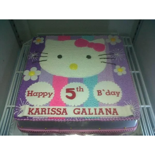 Kue ultah Hellokitty cream 