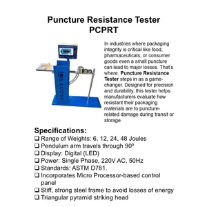 PCPRT Puncture Resistance Testing Equipment