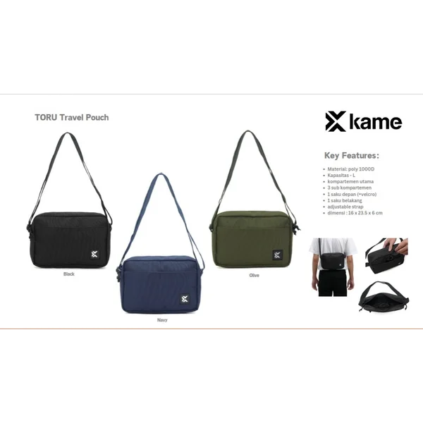 Tas Travel KAME TORU Travel Pouch