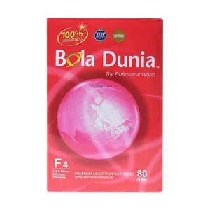 Alat Tulis Lainnya Kertas HVS F4 80 Gram Bola Dunia