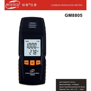 Carbon Monoxide Meter Benetech GM8805 Gas Karbon Monoksida GM-8805 Alat Laboratorium Umum 