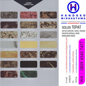 ACP MARKS PE INTERIOR MOTIF MARMER, GRANITE, KERAMIK COCOK UNTUK PELAPIS DINDING BANGUNAN RUMAH MEWAH DAN MALL