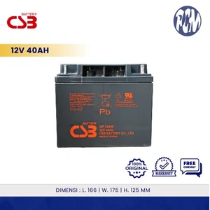 CSB GP12400 UPS Battery – 12V 40Ah Sealed Lead Acid (SLA)