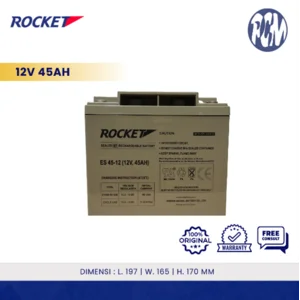ROCKET ES 45-12 UPS Battery – 12V 45Ah Sealed Lead Acid (SLA)
