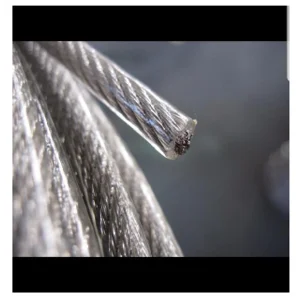 Kawat Galvanis 4 MM KAWAT SELING SLING BAJA LAPIS PLASTIK PVC WIRE ROPE GALVANIS