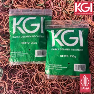 KARET GELANG MENTAH SUPER ISI 250 GR - WARNA MERAH HIJAU DAN MIX