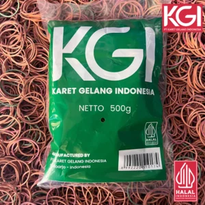 KARET GELANG MENTAH SUPER ISI 500 GR - WARNA MERAH HIJAU DAN MIX