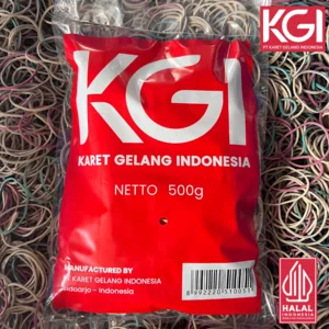 GROSIR KARET GELANG ISI 500 GR - RUBBER BAND - WARNA HIJAU MERAH DAN MIX