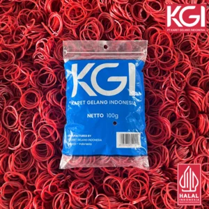 KARET GELANG PENTIL KECIL GROSIR ISI 100 GR - WARNA MERAH KUNING HIJAU UNGU DAN MIX