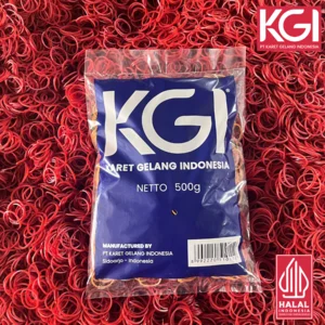 KARET GELANG PENTIL KECIL GROSIR ISI 500 GR - WARNA MERAH KUNING HIJAU UNGU DAN MIX