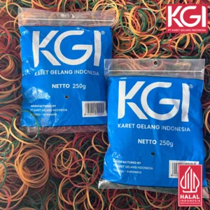 KARET GELANG PENTIL LUBANG BESAR ISI 250 GR - WARNA MERAH KUNING HIJAU DAN MIX