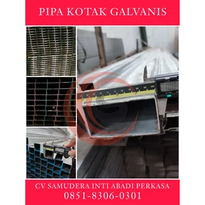pipa besi holo hitam dan galvanis
