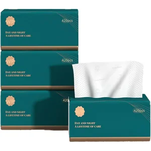  Wood Pulp Facial Tissues 4ply 420 Sheets