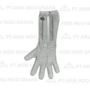 STAINLESS STEEL MESH GLOVE WITH CUFF