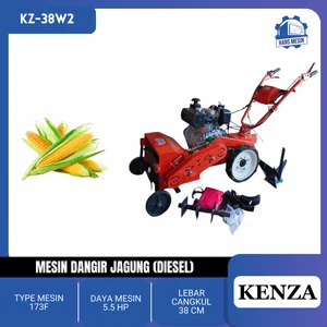 MESIN DANGIR JAGUNG KENZA KZ-38W2 (DIESEL) / Gerobak Traktor