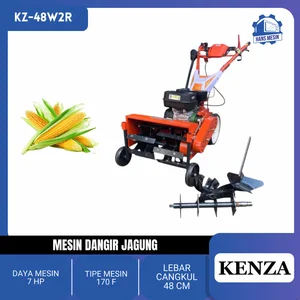 MESIN DANGIR JAGUNG KZ48W2R KENZA (REVERSE BENSIN) / Gerobak Traktor