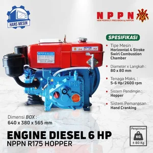 MESIN DIESEL R175 HOPPER NPPN / MKK