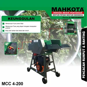 MESIN PENCACAH RUMPUT KAPASTIAS 1 TON / JAM MCC 4-200 (MAHKOTA)