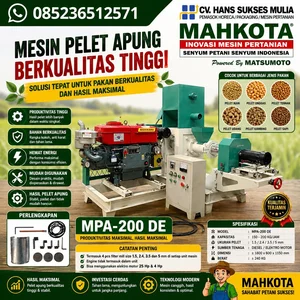 MESIN CETAK PELET APUNG MPA200 DE (MAHKOTA)