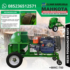 Mesin Pencacah Kayu Wood Crusher Machine Mahkota MWC 750