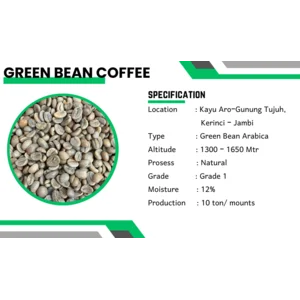 Biji Kopi Arabika Grade 1 - Kerinci Jambi - Natural 