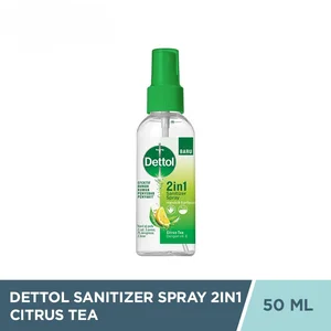 Dettol Hand Sanitizer & Surface Spray 2in1 50ml x 12 Pcs - Citrus Tea
