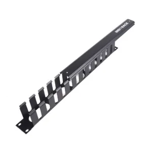 INDORACK 19" Wire Management Panel 1U : WM01 - Hitam