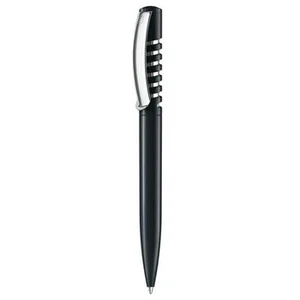 Pulpen dan Pensil Senator Plastic Ballpoint New Spring Chrome Clear