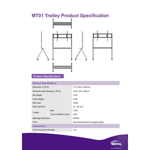 STANDING TROLLEY MT01 Trolley Rack BenQ MT01