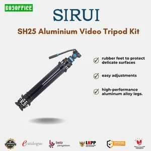 Tripod Kamera Video SIRUI SH25 Aluminium Video Tripod Kit