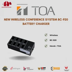 Battery Charger Toa New Wireless Conference System BC-920 