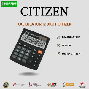 KALKULATOR 12 DIGIT MEREK CITIZENN