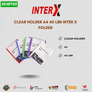 CLEAR HOLDER A4 40 LBR INTER X FOLDER