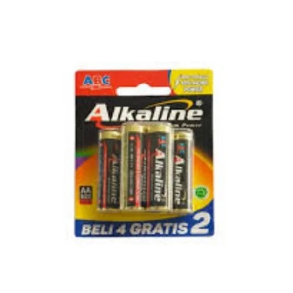 Baterai AA Alkaline Isi 6 Pcs