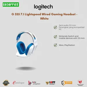 Gaming Headset Logitech G 335 7.1 Lightspeed Wired - White